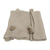 Cotton Baby Throw Pom Pom by Le Forge