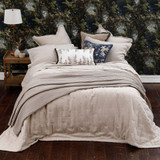 Laundered Linen Natural Bedspread Set by MM Linen