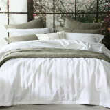 Laundered Linen Bedspread by MM Linen - White