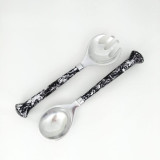 Salad Servers Ribbed by Vanillaware - Black