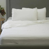 Stonewashed Linen Sheeting by Vida