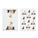 Puppy Love Labrador 2pk Kitchen Towel by Ashdene