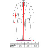 100% Cotton Unisex Bath Robe by Marlborough - Charcoal Grey