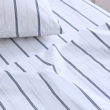 Cape Stripe Bluestone Duvet Cover Closeup