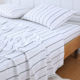 Cape Stripe Leaf Duvet Cover Closeup