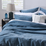 Laundered Linen Ocean Duvet Cover Set