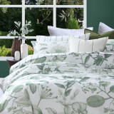 Botanical Leaf Duvet Cover Closeup