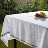 Bee Embroidered Table Cloth with Table