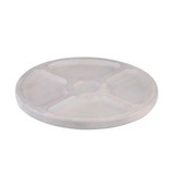 Hampton Round Sectional Platter by Ladelle