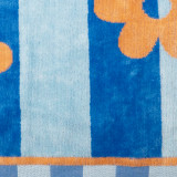Jacquard Beach Towel Aster Closeup
