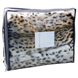 Leopard Faux Fur Throw