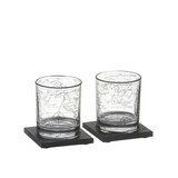 Atlas 2pk Whisky Glass + Coaster Set by Tempa