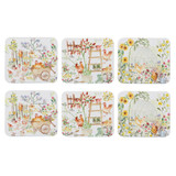 Garden Hens 6pk Coaster by Ashdene