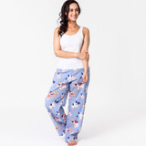 Vintage Floral Blue Lounge Pants