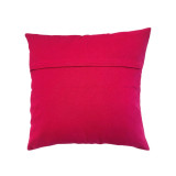 Suzani Fuchsia Pink and Aqua Embroidered Cushion Cover Back