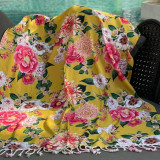 Fleur Turkish Towel Ochre