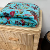 Paradise Velvet Sky Blue Throw