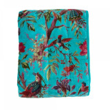 Paradise Velvet Sky Blue Throw