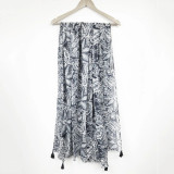 Paisley Black Cotton Scarf
