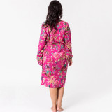 Paradise Hot Pink Kimono Robe