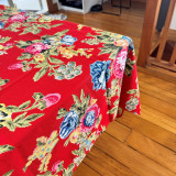 Rose Red Tablecloth