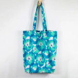 Poppy Turquoise Tote Bag
