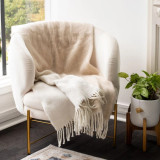Blonde Natural Reversible Throw