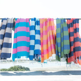 Santorini Towel Royal Blue Mint