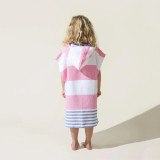 Kids Ezy Towel Blue Green Hooded Poncho