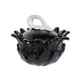 Plumage Black And White Trinket Box by Linens and More