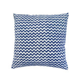 Chevron striped Indigo Cushion Cover