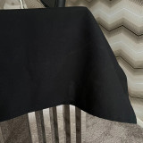 Black Ring Spun Polyester Table Cloth by Good Linen Co