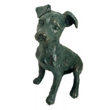 Sitting Jack Russell Verdigris by Linens and More