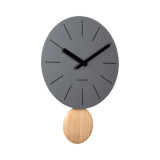 Arlo Pendulum Clock Dark Grey by Karlsson