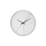 Layered Lines Clock White by Karlsson