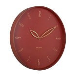 Petals Wall Clock Red Ochre by Karlsson