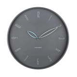 Petals Wall Clock Dark Grey by Karlsson