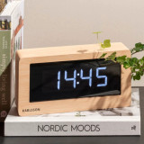 Boxed LED Table Clock (USB) Light Wood by Karlsson