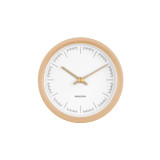 Dense Wall Clock Sand Brown by Karlsson