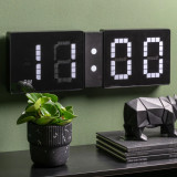 LED Look Flip Clock Black by Karlsson