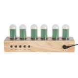 Cathode Clock Wood by Karlsson