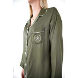 Greenstone Bamboo Viscose Women's PJs Long Sleeve & Pant Sleep Set By Calma Sleeps