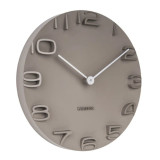 On The Edge Clock Warm Grey by Karlsson