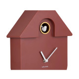 Modern Cuckoo Clock Red Ochre by Karlsson