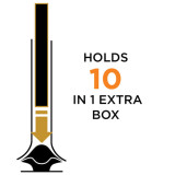 50 Espresso Capsule Carousel Limousine Black by Prepara