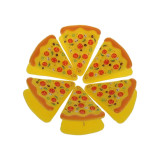 Cute Bag Clips Pizza Slices by White Magic (6 Pack)
