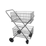 Dual Handy Basket Cart by White Magic