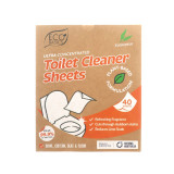 Eco Basics Toilet Cleaner Sheets Eucalyptus 40 Sheets Pack By White Magic
