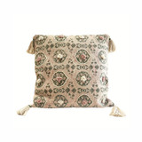 Artisan Block Printed Cushion Blush 50 x 50cm by Linens and More