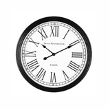 Aslan Clock Black Frame by Linens and More